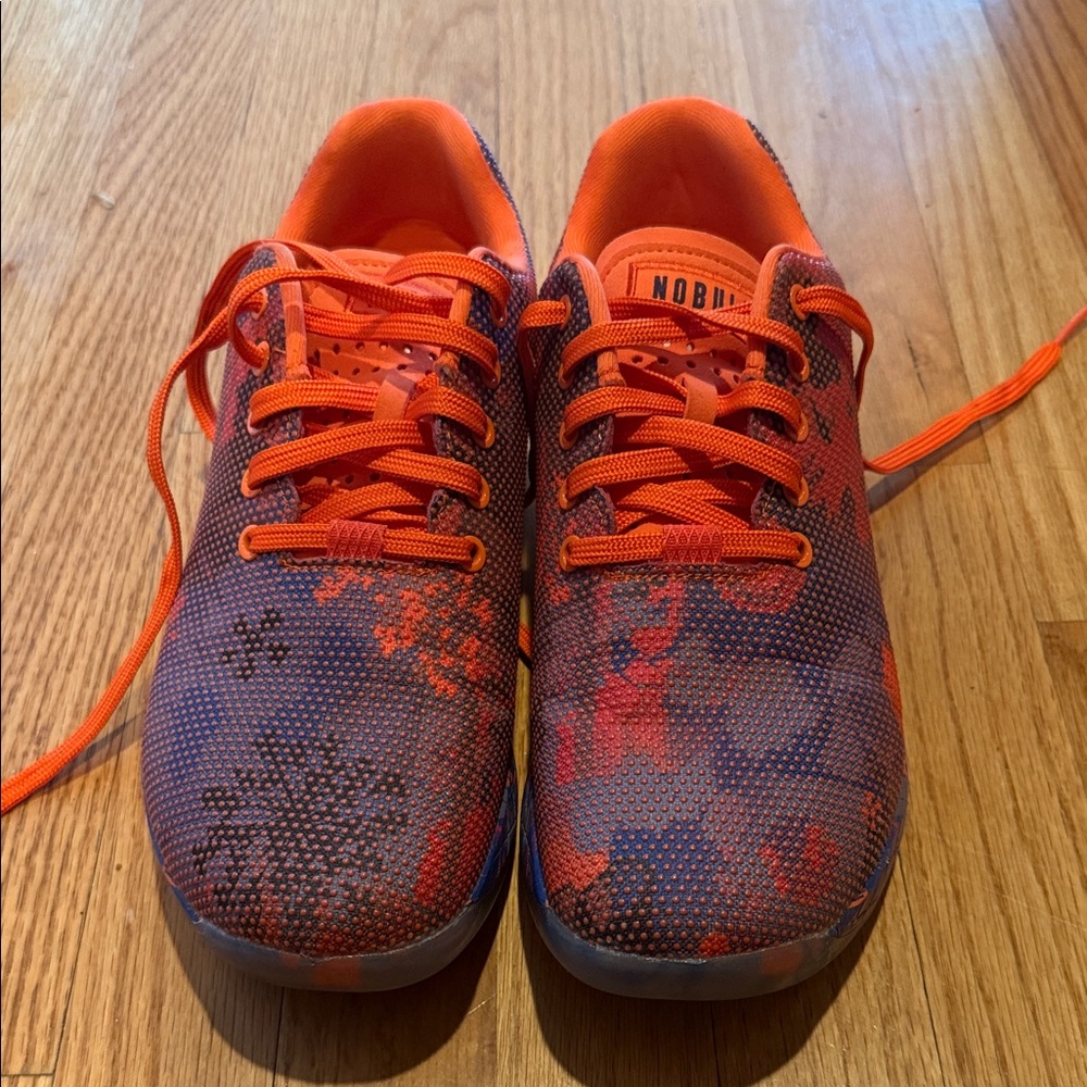 NOBULL Men's Orange and Blue Athletic Shoes